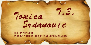 Tomica Srdanović vizit kartica